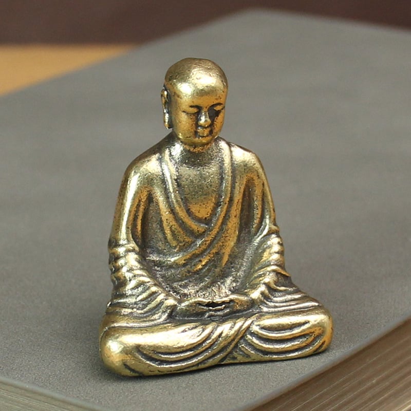 Statuia Buddha Vairocana – ornament pentru templu, obiect metalic