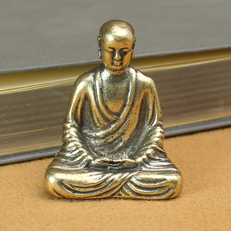 Statuia Buddha Vairocana – ornament pentru templu, obiect metalic