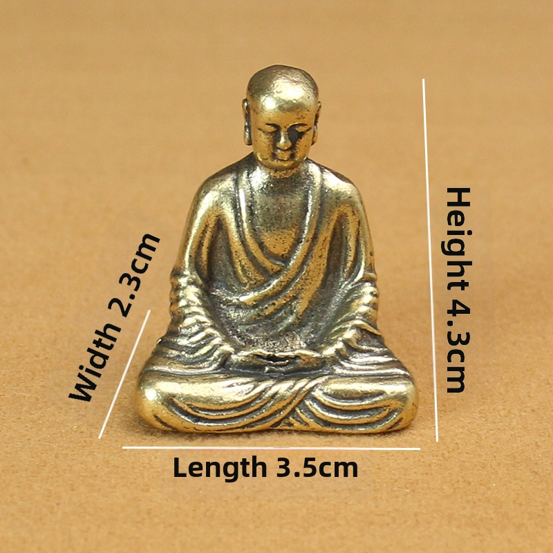 Statuia Buddha Vairocana – ornament pentru templu, obiect metalic