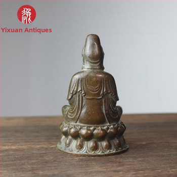 Statuetă Guanyin din aliaj – decor de casă în stil antic, obiect de colecție