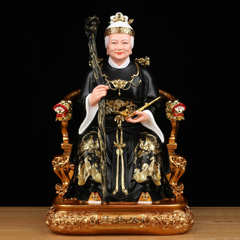 Statuie Buddha din rășină pentru cult acasă, realizată manual, figură de femeie în vârstă, patru statui de familie