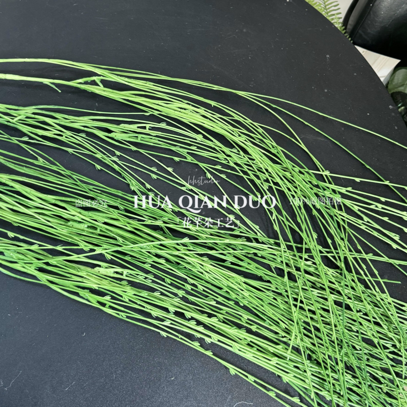 Ramuri artificiale de salcie, plantă verde din plastic cu frunze de salcie, decor pentru perete și tavan