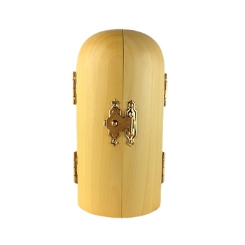 Statuie Buddha din boxwood, cutie din lemn cu trei compartimente, decor din lemn de înaltă calitate, Cei Trei Sfinți Occidentali