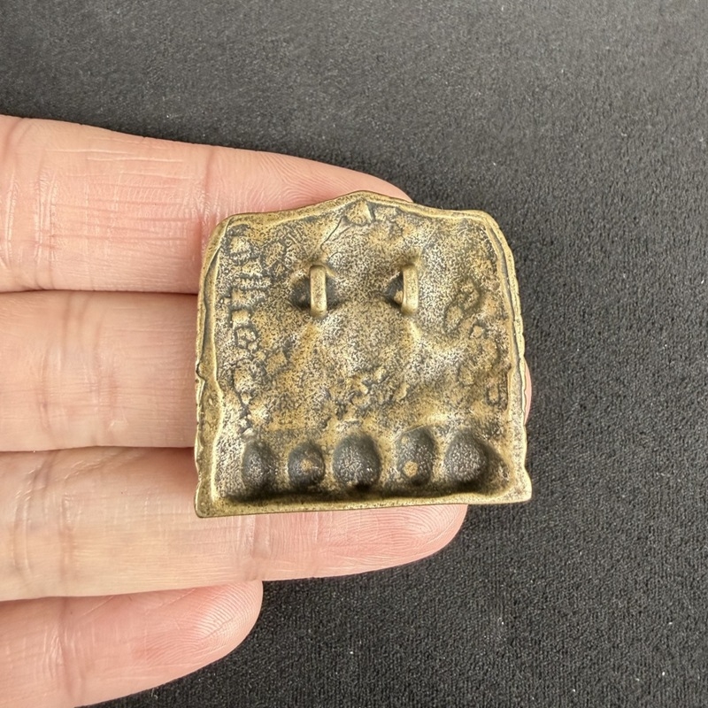 Pandantiv Buddha din alamă, stil tibetan, etichetă Sutdalin, brățară cu mărgele vintage