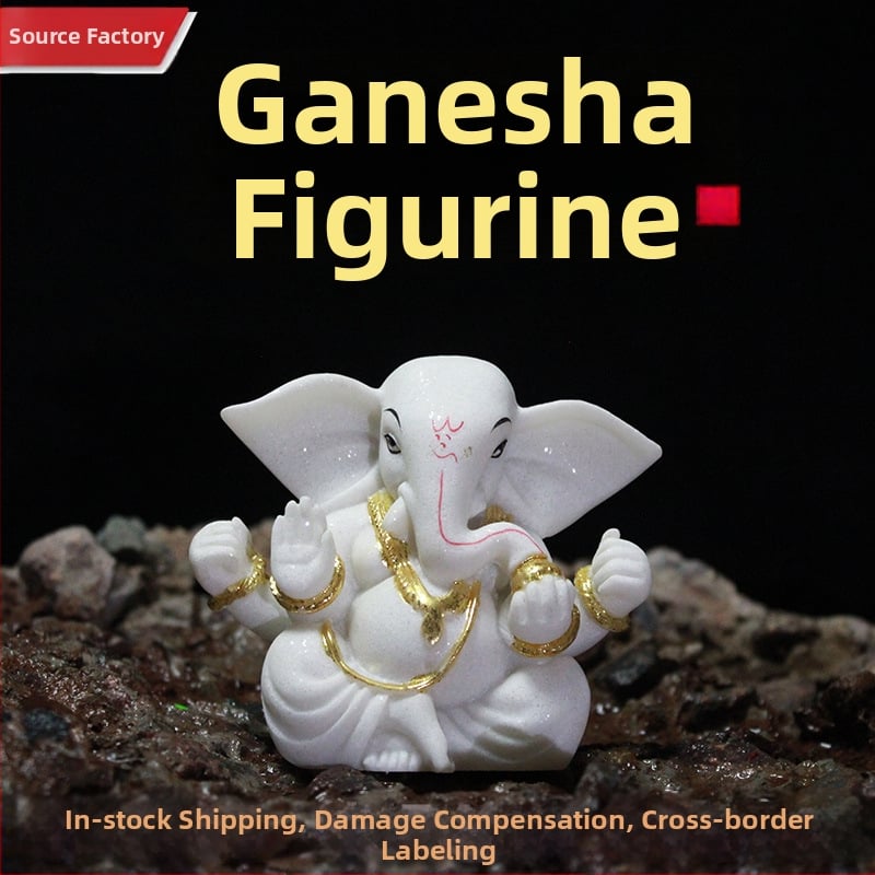 Statuie Ganesha – Zeul Bogăției, Figurină din rășină
