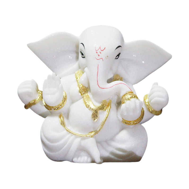 Statuie Ganesha – Zeul Bogăției, Figurină din rășină