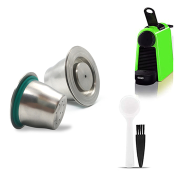 Filtru pentru capsule de cafea din oțel inoxidabil - carcasă reutilizabilă cu găuri circulare
