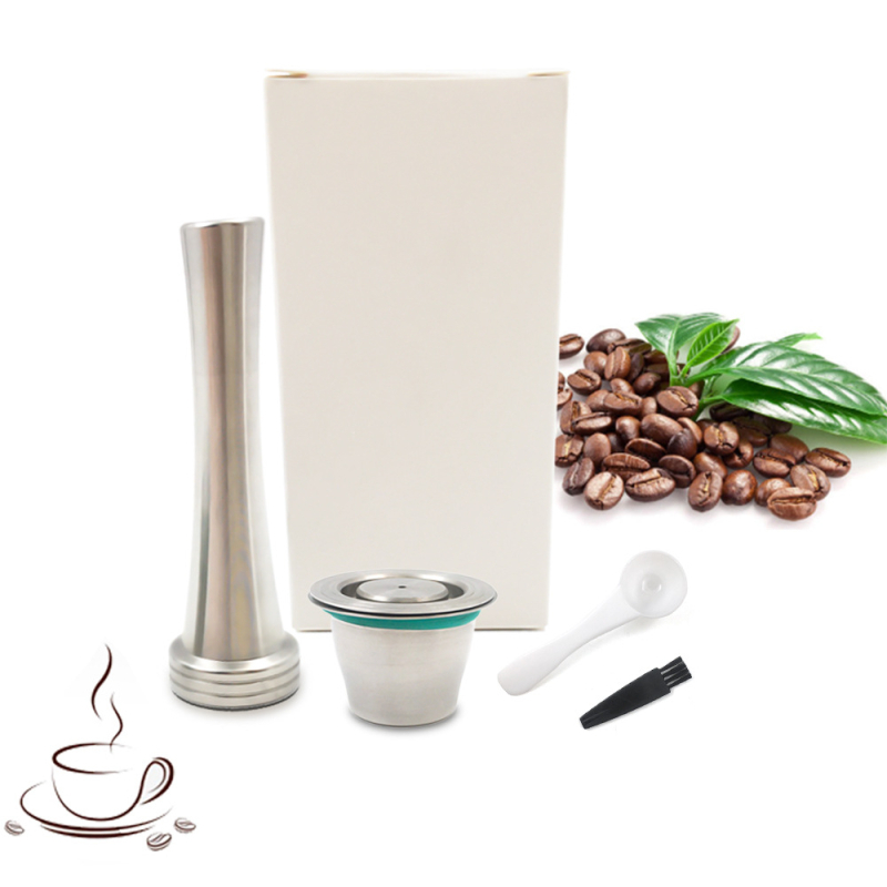 Filtru pentru capsule de cafea din oțel inoxidabil - carcasă reutilizabilă cu găuri circulare