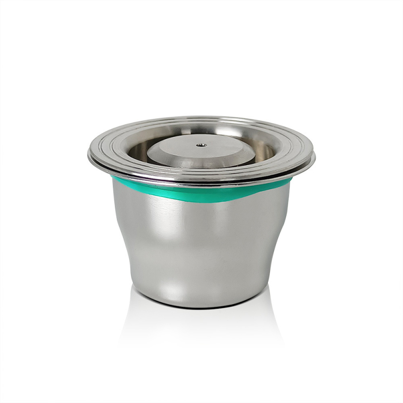 Filtru pentru capsule de cafea din oțel inoxidabil - carcasă reutilizabilă cu găuri circulare