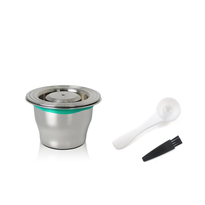 Filtru pentru capsule de cafea din oțel inoxidabil - carcasă reutilizabilă cu găuri circulare