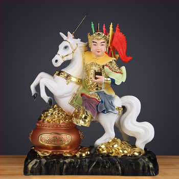 Statuie a Generalului Ma pentru altarul de acasă, din rășină, lucrată manual