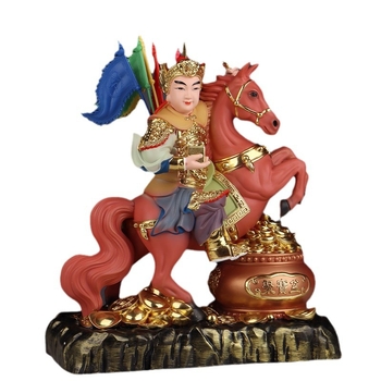 Statuie a Generalului Ma pentru altarul de acasă, din rășină, lucrată manual