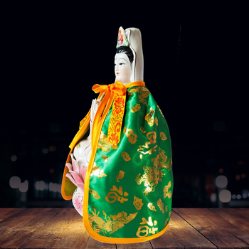 Robe pentru statueta Buddha: veșmânt Guanyin, șal Dragon și Phoenix, Roba Zeului Bogăției Guan Gong