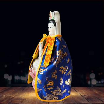 Robe pentru statueta Buddha: veșmânt Guanyin, șal Dragon și Phoenix, Roba Zeului Bogăției Guan Gong