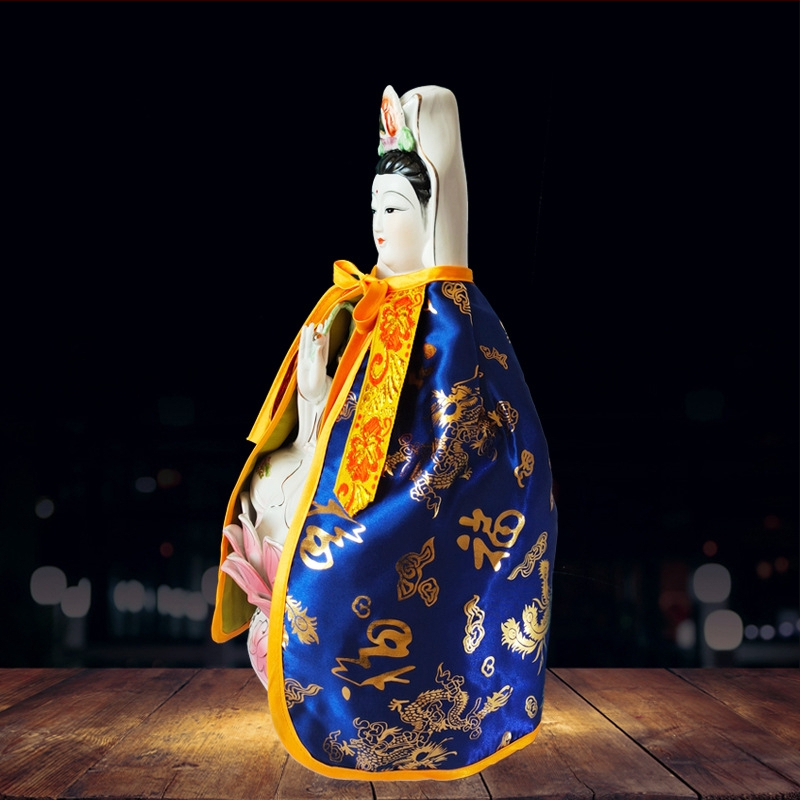 Robe pentru statueta Buddha: veșmânt Guanyin, șal Dragon și Phoenix, Roba Zeului Bogăției Guan Gong