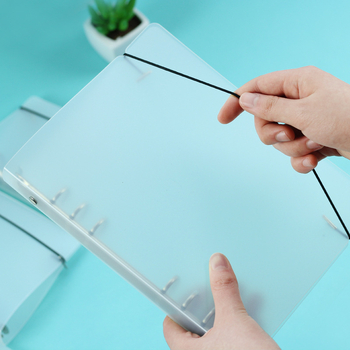Copertă creativă din PP transparentă, mată, pentru notebook cu curea, înlocuibilă