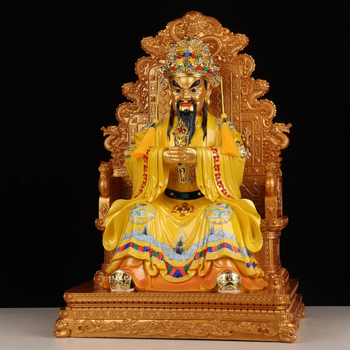 Statuile Guangji Dragon King și Buddha ai celor Cinci Domni, decor pentru living, statuetă din rășină