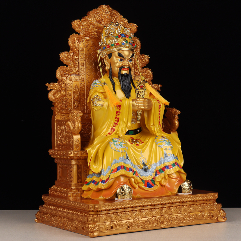 Statuile Guangji Dragon King și Buddha ai celor Cinci Domni, decor pentru living, statuetă din rășină