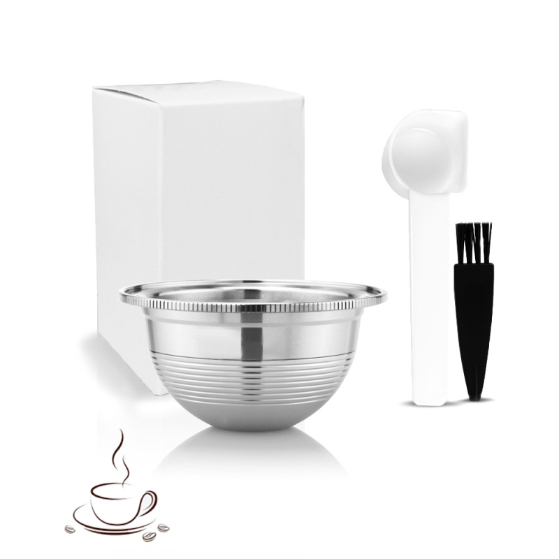Filtru hemisferic din oțel inoxidabil pentru capsule Nespresso, compatibil cu VertuoPlus