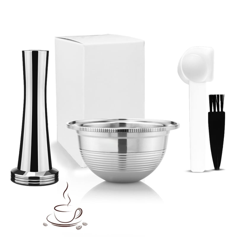Filtru hemisferic din oțel inoxidabil pentru capsule Nespresso, compatibil cu VertuoPlus