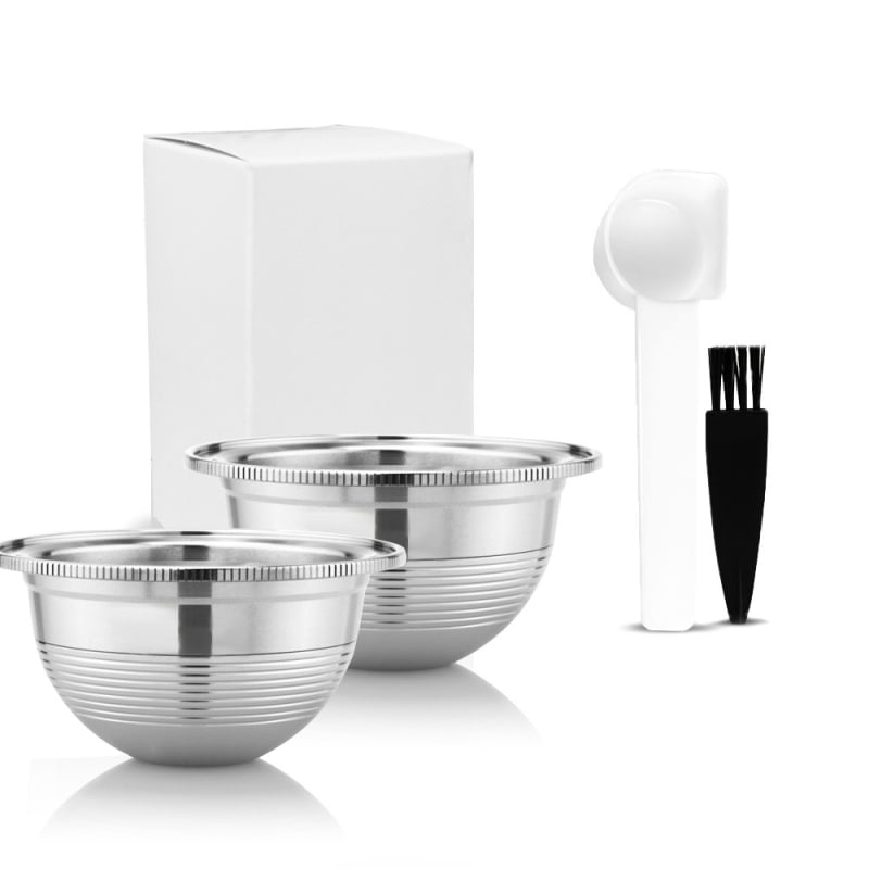 Filtru hemisferic din oțel inoxidabil pentru capsule Nespresso, compatibil cu VertuoPlus