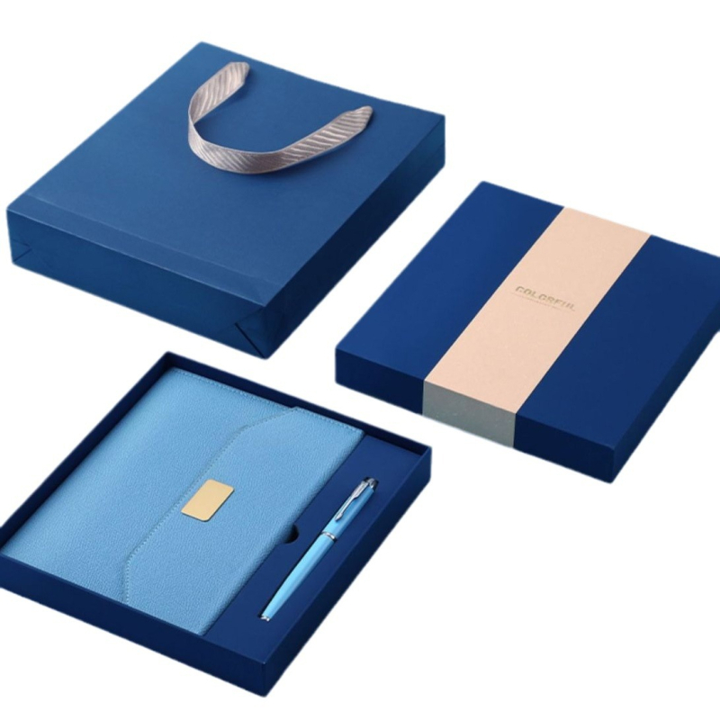 Set caiete în cutie cadou pentru cadouri corporative, notebook de afaceri personalizabil