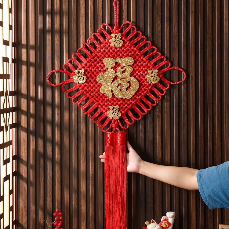 Nod chinezesc realizat manual, decor pentru noua casă, sufragerie și hol, Anul Șarpelui 2025