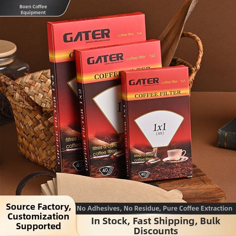 Hartie de filtru cafea V60, în formă conică, din pulpă de lemn, pentru 1-4 porții, filtru V02