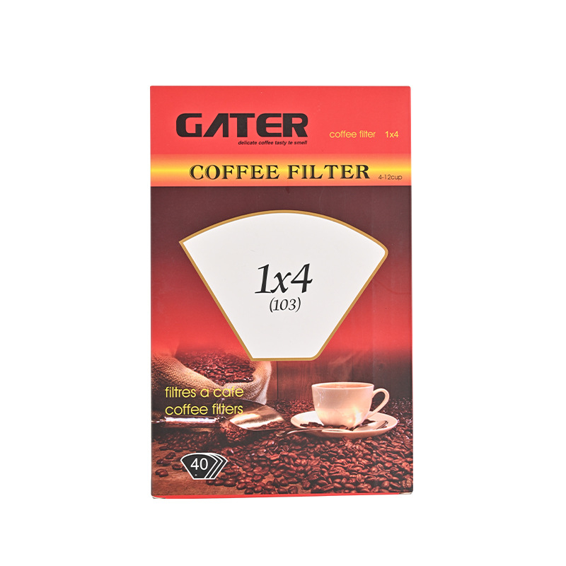 Hartie de filtru cafea V60, în formă conică, din pulpă de lemn, pentru 1-4 porții, filtru V02