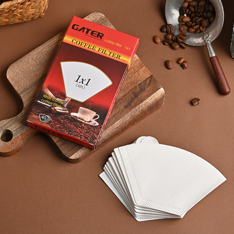 Hartie de filtru cafea V60, în formă conică, din pulpă de lemn, pentru 1-4 porții, filtru V02