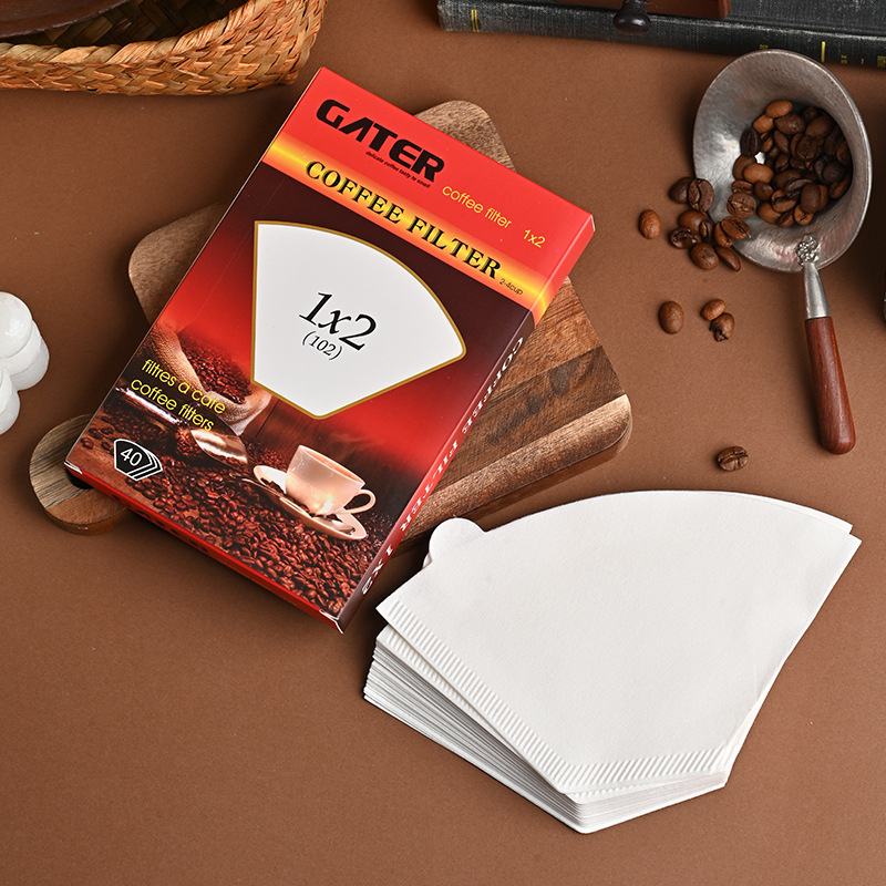 Hartie de filtru cafea V60, în formă conică, din pulpă de lemn, pentru 1-4 porții, filtru V02