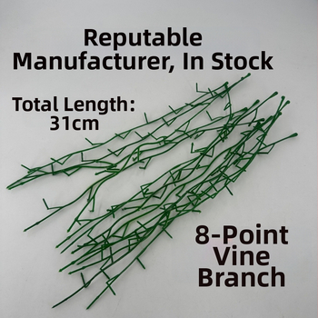 Accesorii pentru flori artificiale în stil răatan, conectori cu 8 găuri, componente din plastic semi-finite pentru decor pe perete cu plante
