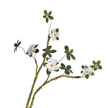 Floare artificială Azalee din spumă, viță decorativă cu ramuri moi pentru nunți și decor de interior