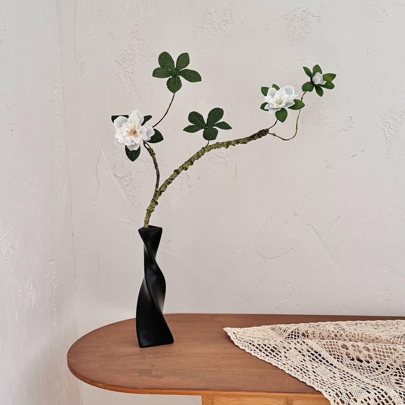 Floare artificială Azalee din spumă, viță decorativă cu ramuri moi pentru nunți și decor de interior