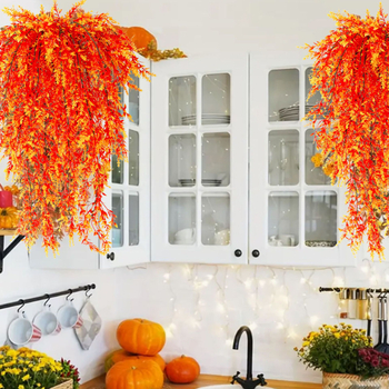 Lavandă artificială și eucalipt – viță decorativă de exterior pentru curte, nunți și decor de perete