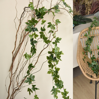 Liane artificiale din plante, liane din plastic pentru decor interior, înfășurarea conductelor de climatizare și decorarea tavanului