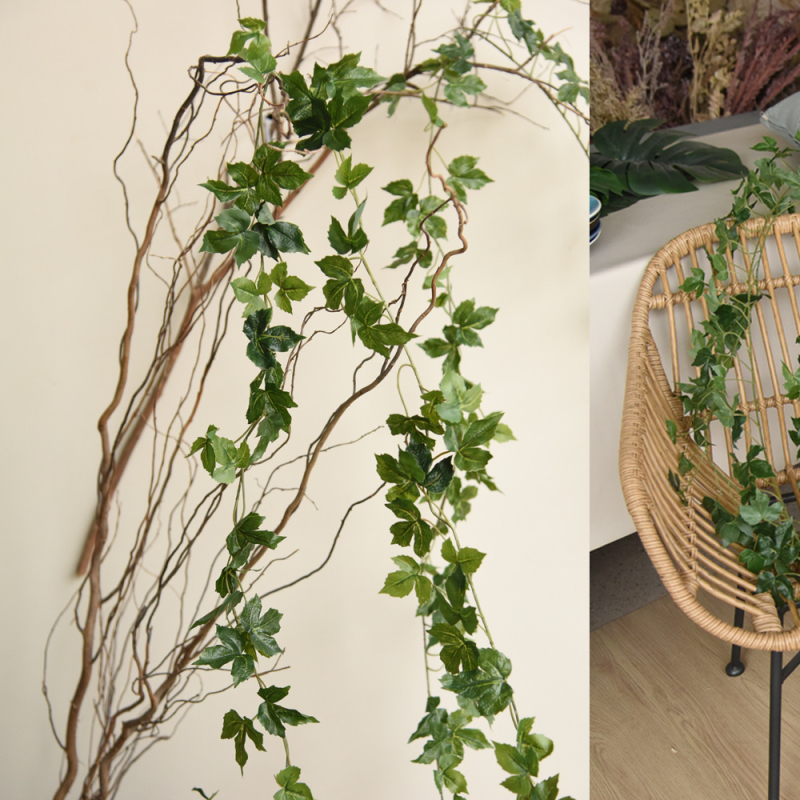 Liane artificiale din plante, liane din plastic pentru decor interior, înfășurarea conductelor de climatizare și decorarea tavanului