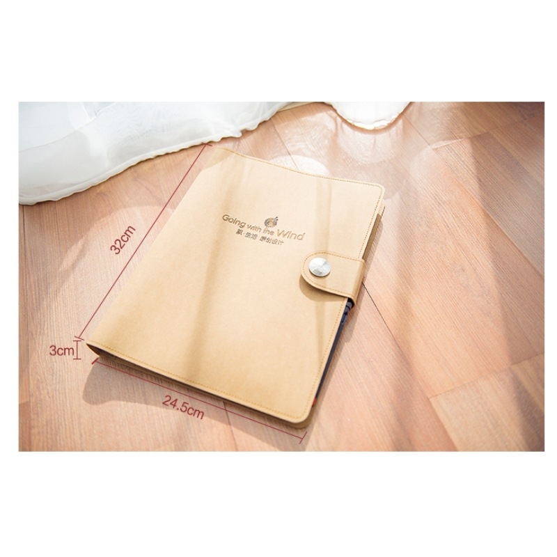 Set A4 din piele: binder, dosar de afaceri și notebook mare pentru birou