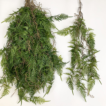 Plantă artificială din ratan cu frunză persană – viță agățată pentru perete și tavan, decor de nuntă