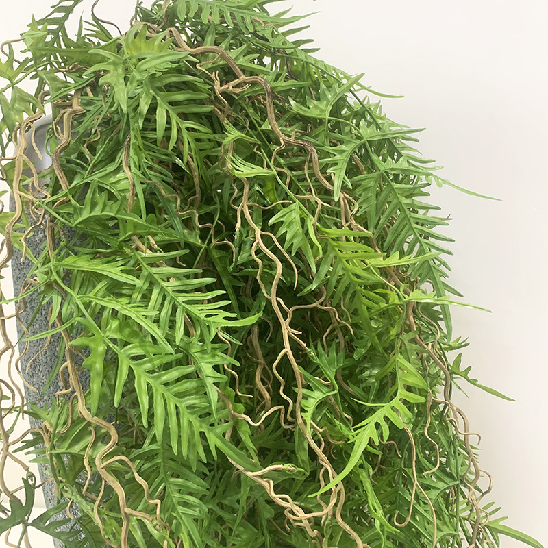 Plantă artificială din ratan cu frunză persană – viță agățată pentru perete și tavan, decor de nuntă