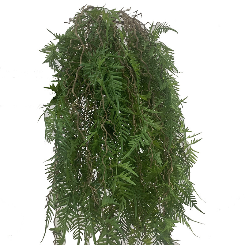 Plantă artificială din ratan cu frunză persană – viță agățată pentru perete și tavan, decor de nuntă