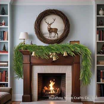 Vine artificiale Norfolk Pine, lucrate manual, pentru decorul șemineului
