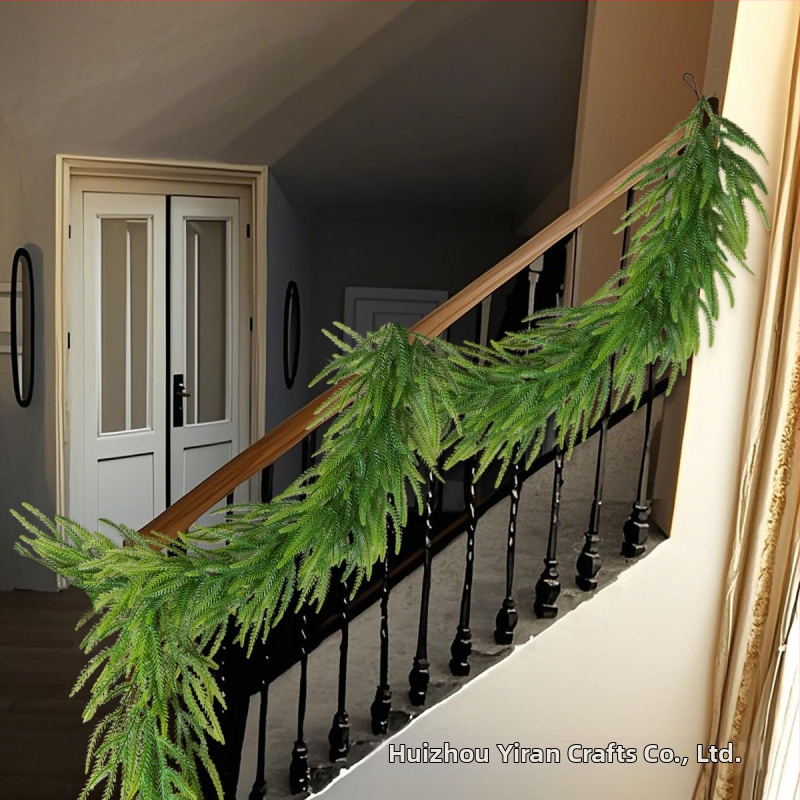 Vine artificiale Norfolk Pine, lucrate manual, pentru decorul șemineului