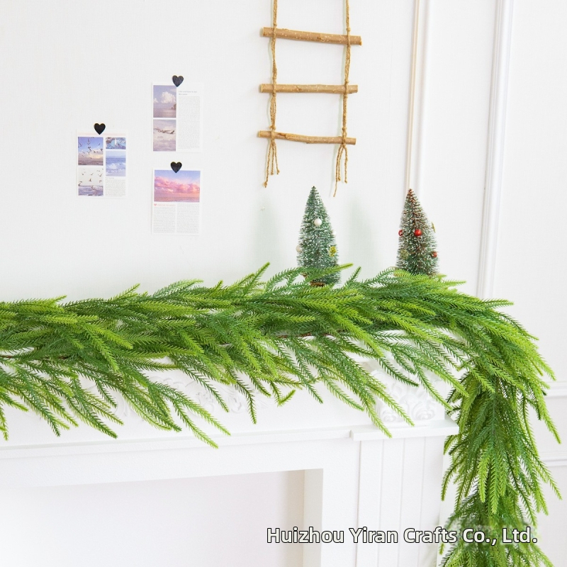 Vine artificiale Norfolk Pine, lucrate manual, pentru decorul șemineului