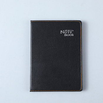Jurnal din piele PU neagră, personalizat în tiraj mic, mini pentru birou de afaceri, stil retro, portabil