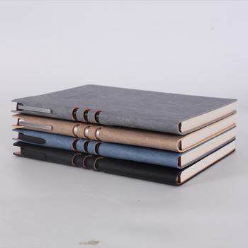Jurnal de afaceri din piele PU cu schimbare de culoare, format A5, pentru întâlniri, personalizabil, stil scris de mână
