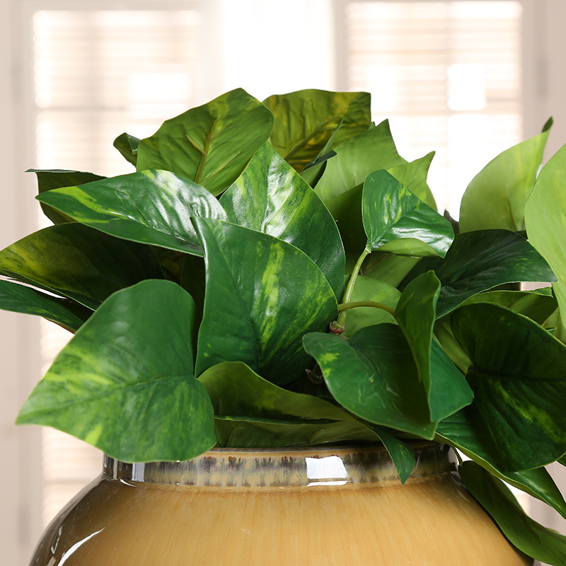 Pothos artificial, liană pentru perete, plantă verde decorativă, înălțime 30–100 cm