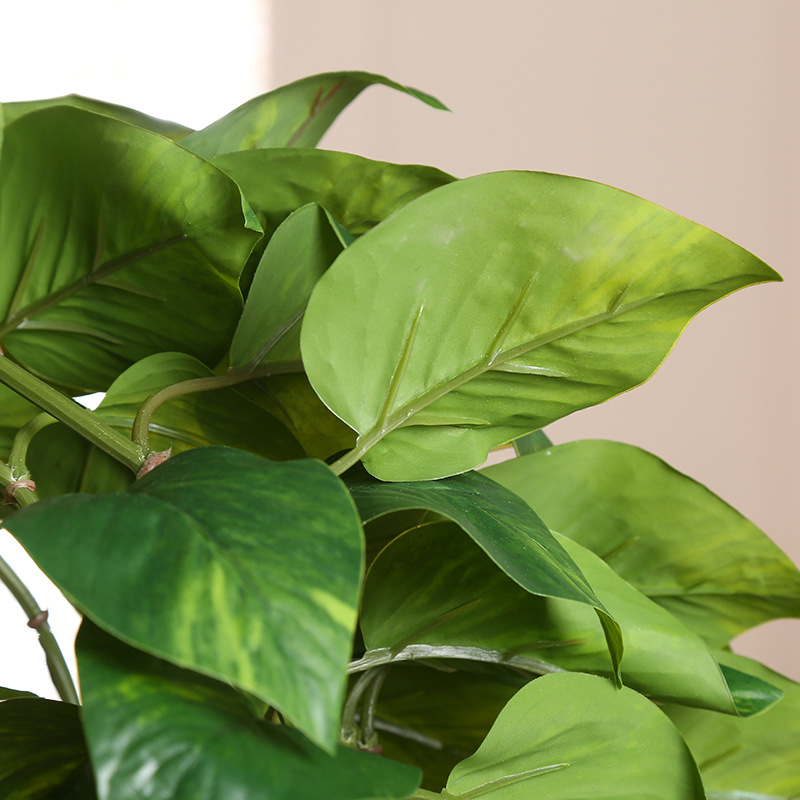 Pothos artificial, liană pentru perete, plantă verde decorativă, înălțime 30–100 cm