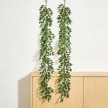 Plantă artificială din răchită cu frunze de salcie, pentru decor de masă, nuntă și primăvară