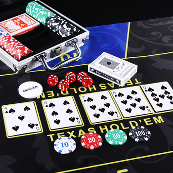 Set od 100 plastičnih čipova u aluminijskoj kutiji za Mahjong, Baccarat i Texas Hold'em poker